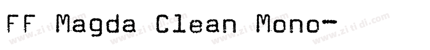 FF Magda Clean Mono字体转换
